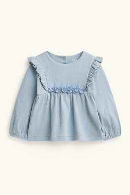 Blümchen - Baby-Langarmshirt