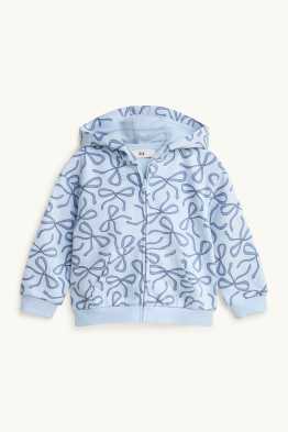 Nœud - Sweat zippé en molleton avec capuche