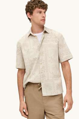 Chemise - relaxed fit - col à revers - à motif