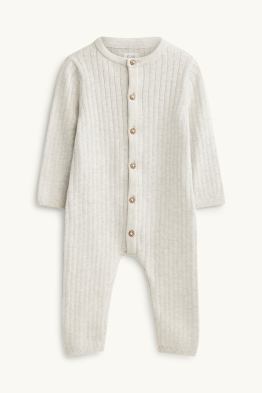 Baby-Strick-Jumpsuit - gerippt