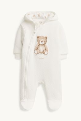 Ours en peluche - combinaison bébé - texturée