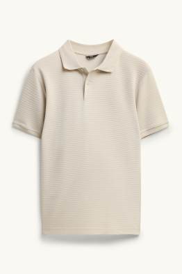 Poloshirt - Regular Fit - gerippt