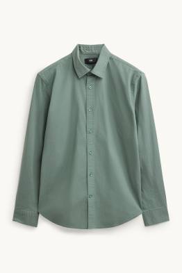 Camicia - regular fit - collo all'italiana