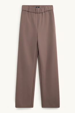 Pantaloni business - vita media - gamba larga