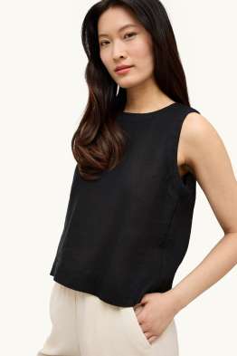 Leinen-Bluse