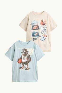 Set van 2 - basketbal en gorilla - T-shirt