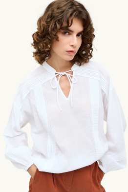 V-neck blouse