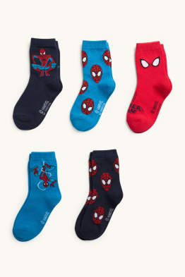 Paquet de 5 - Spiderman - mitjons amb dibuix