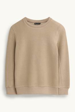 Sweatshirt - gerippt
