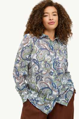 Overhemdblouse - met patroon