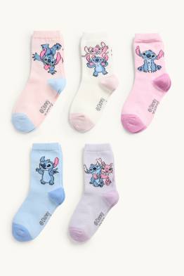 Multipack of 5 - Lilo & Stitch - socks with motif