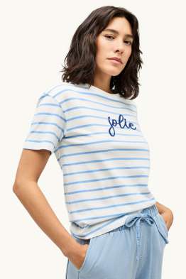 T-shirt - relaxed fit - à rayures