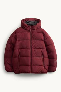 Steppjacke mit Kapuze - wasserabweisend