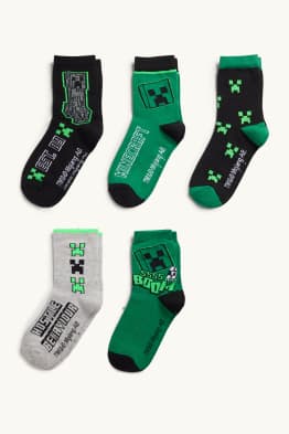 Multipack 5er - Minecraft - Socken mit Motiv
