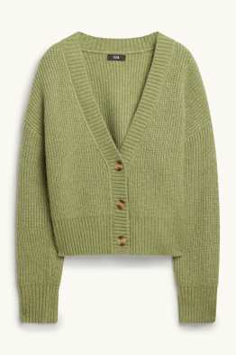 Gilet en maille - finition côtelée