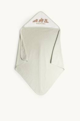 Little bear - baby towel with hood