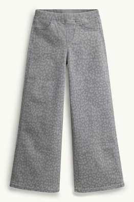 Wide Leg Jeggings - estampats