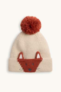 Guineu - gorra per a nadó amb borla
