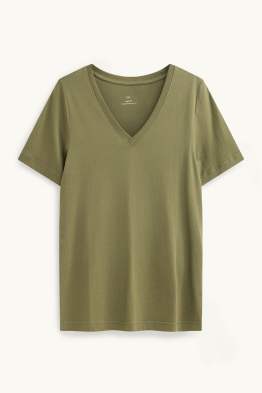 T-shirt met V-hals - regular fit