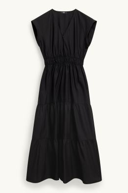 Šaty fit & flare s výstřihem ve tvaru V