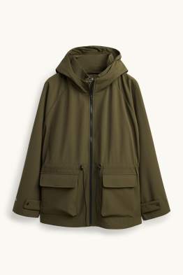Veste à coquille souple avec capuche - finition déperlante - 4 Way Stretch