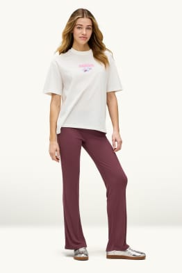 Straight Leggings - gerippt