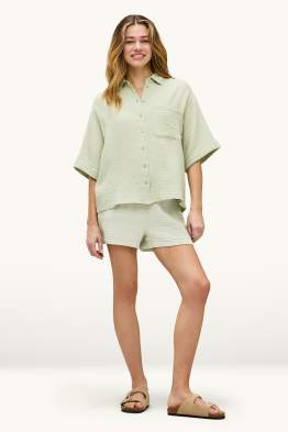 Short van mousseline - mid waist