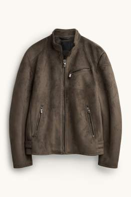 Blouson de motard - faux suède