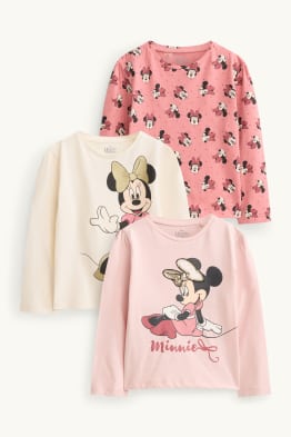 Multipack 3 buc. - Minnie Mouse - tricou cu mânecă lungă