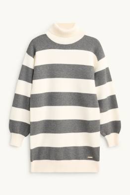 Rochie din tricot - cu dungi