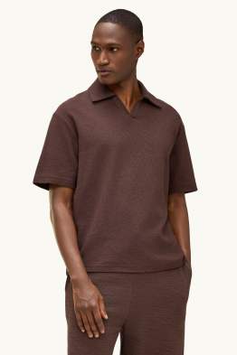 Knitted polo shirt - relaxed fit