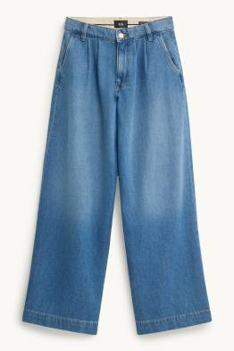 Wide leg jeans - talie înaltă