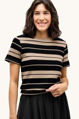 T-shirt - slim fit - à rayures