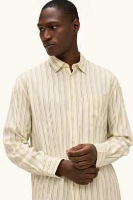 Camicia - relaxed fit - collo all'italiana - a righe