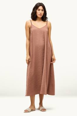 Robe évasée avec encolure en V