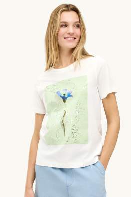 T-shirt - regular fit - effet brillant