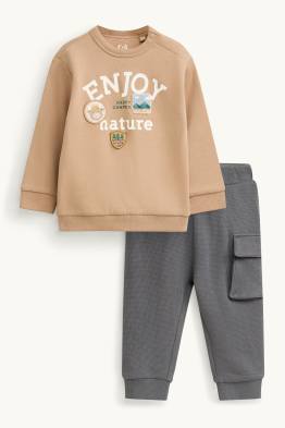 Příroda a kravička - outfit pro miminka - 2dílný