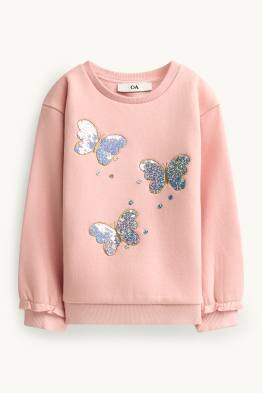 Schmetterling - Sweatshirt - Glanz-Effekt
