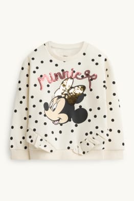 Minnie - felpa - effetto brillante - pois