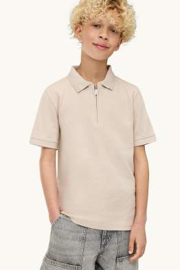 Poloshirt - met structuur