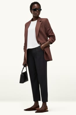 Pantalon - high waist - tapered fit