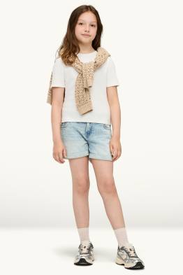 Denim shorts