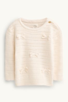 Schleife - Baby-Pullover