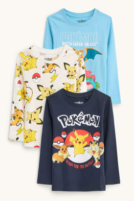 Multipack 3er - Pokémon - Langarmshirt