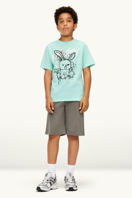Iepure - set - tricou cu mânecă scurtă și pantaloni scurți - 2 piese