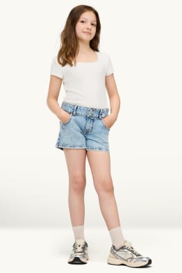 Denim shorts