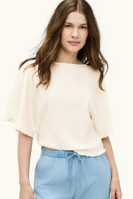 T-shirt - regular fit - finition smockée