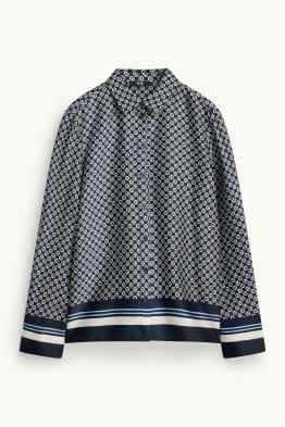 Hemdbluse - gemustert