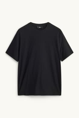 T-shirt - regular fit - tessuto tramato