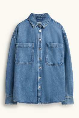Denim shirt blouse